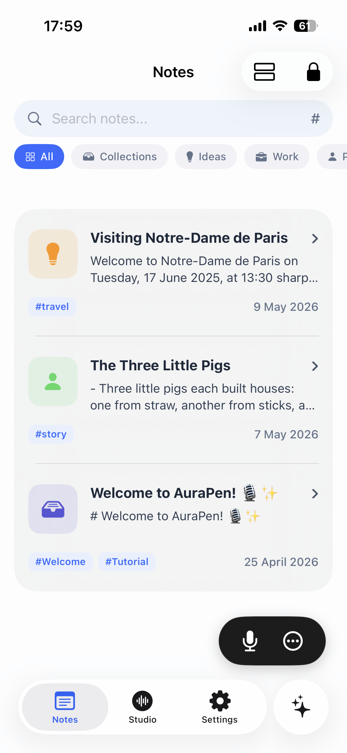 AuraPen AI Chat - Interactive secure notes and smart summaries